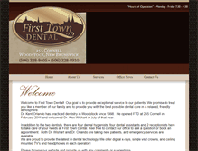 Tablet Screenshot of firsttowndental.com
